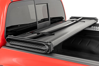 Rough Country 41805522A Soft Tri-Fold Bed Cover | 5' Bed | Nissan Frontier 2WD/4WD (2022-2026)