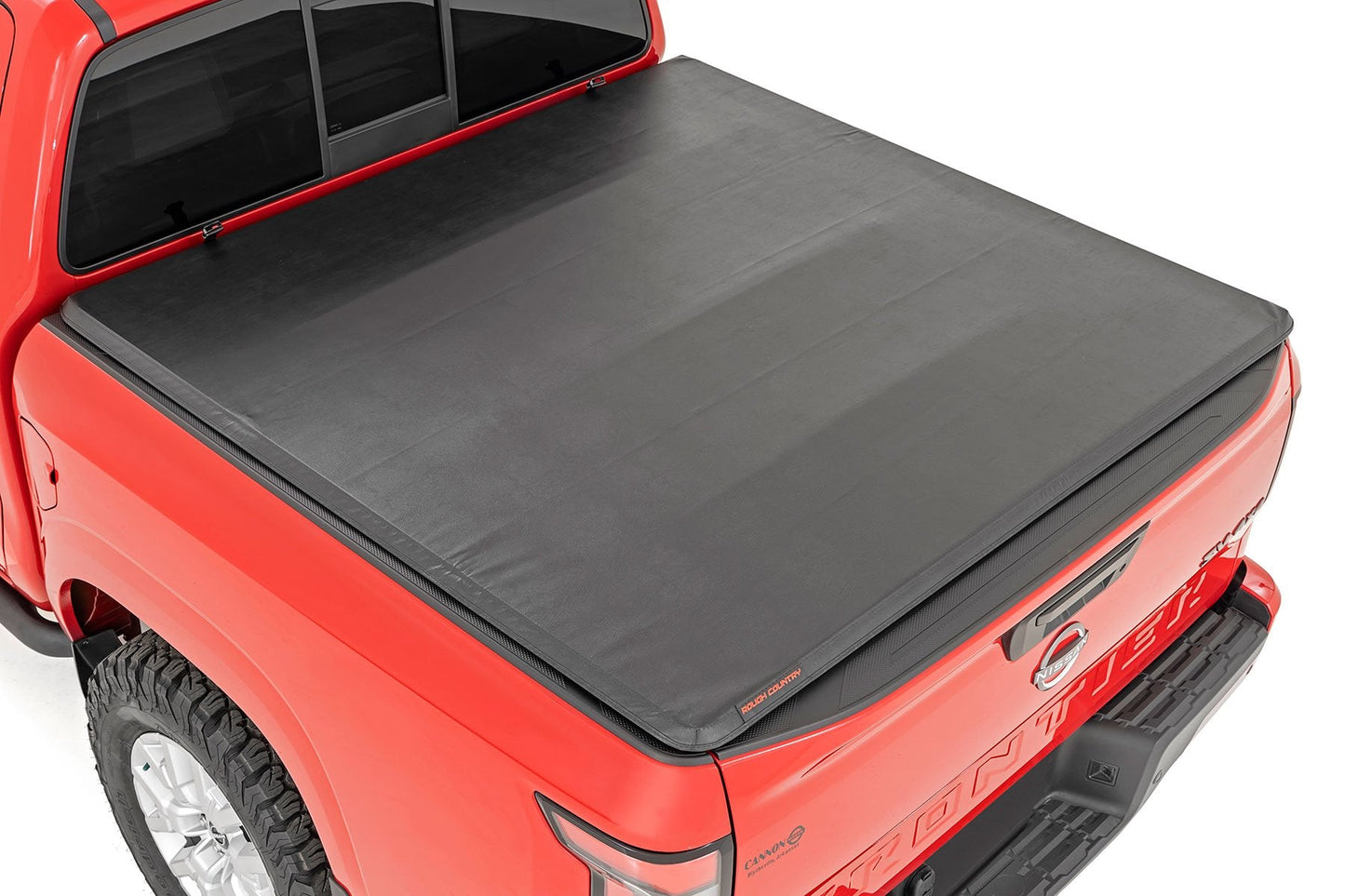 Rough Country 41805522A Soft Tri-Fold Bed Cover | 5' Bed | Nissan Frontier 2WD/4WD (2022-2026)