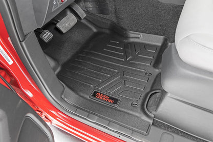 Rough Country M-80515 Floor Mats | FR & RR | Crew Cab | Nissan Frontier 2WD/4WD (2022-2026)