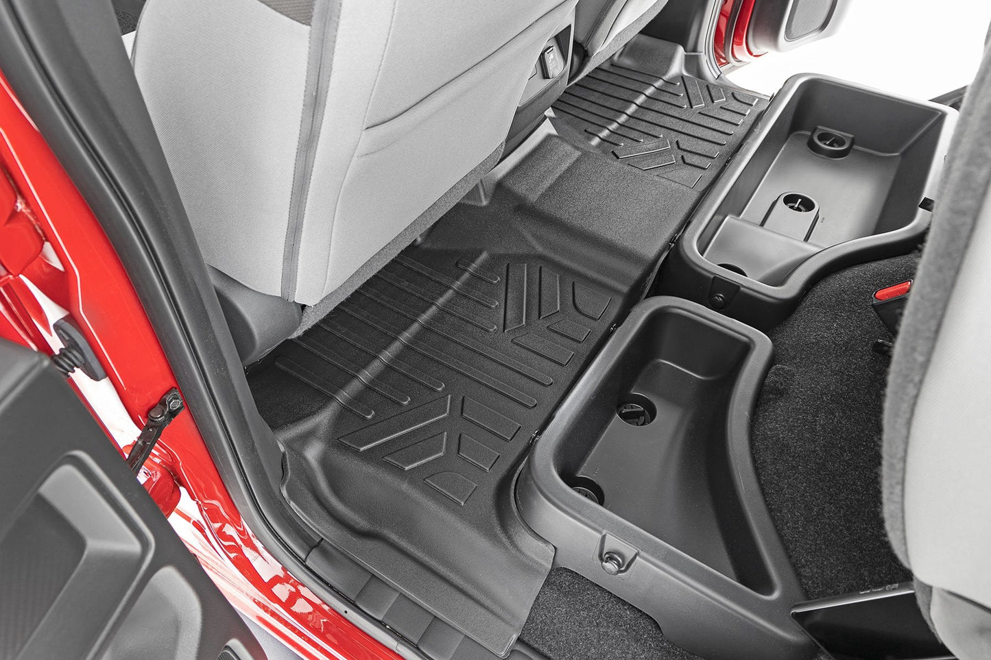 Rough Country M-80515 Floor Mats | FR & RR | Crew Cab | Nissan Frontier 2WD/4WD (2022-2026)