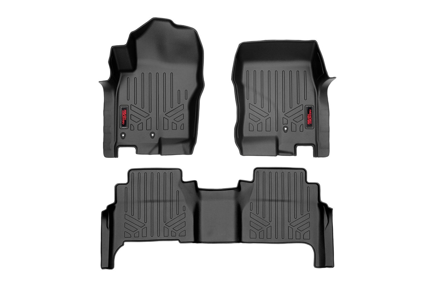 Rough Country M-80513 Floor Mats | FR & RR | Crew Cab | Nissan Frontier 2WD/4WD (2008-2021)