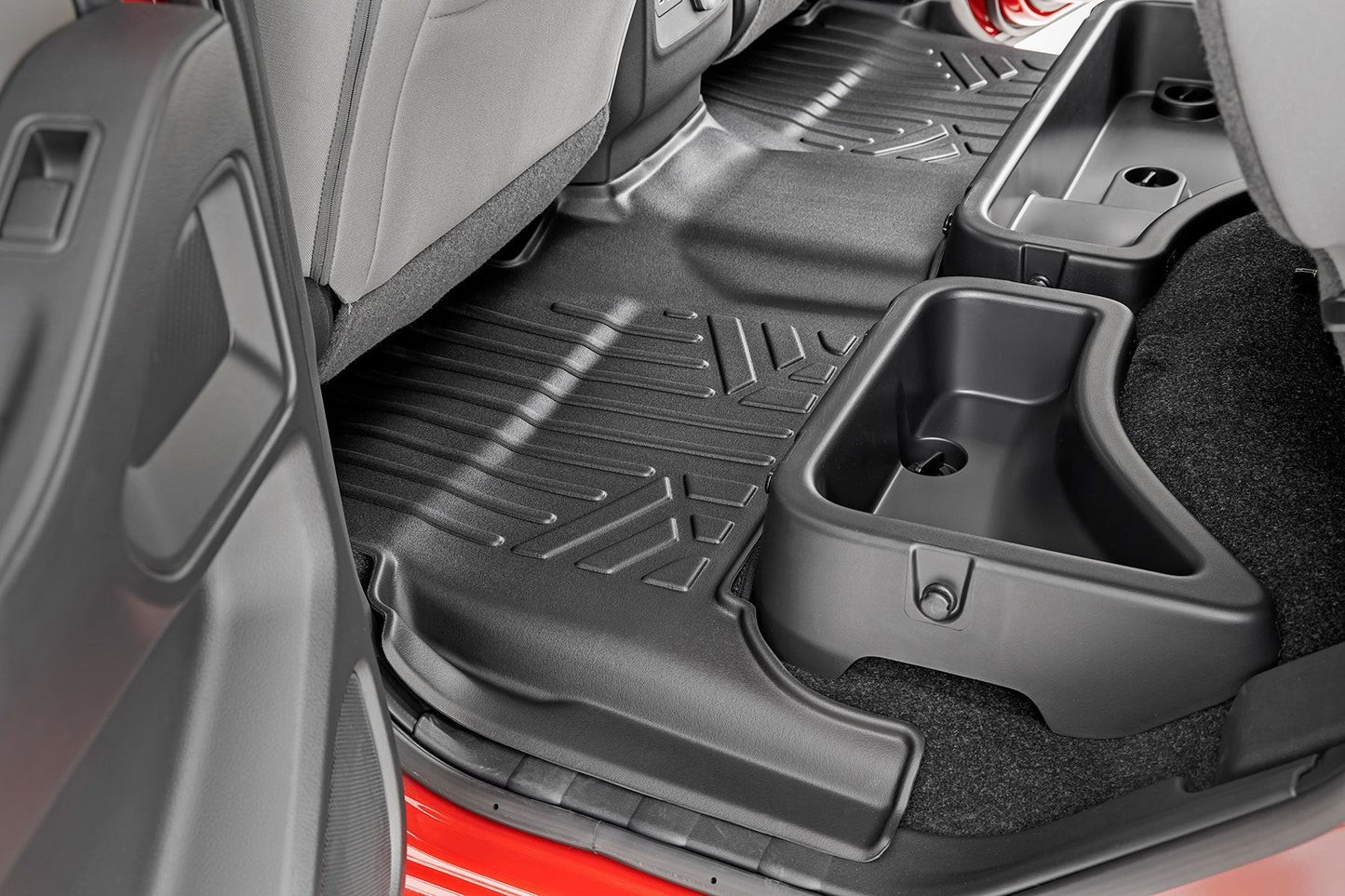 Rough Country M-80513 Floor Mats | FR & RR | Crew Cab | Nissan Frontier 2WD/4WD (2008-2021)