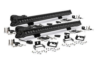 Rough Country 70771 LED Light Kit | Grill Mount | 30" Black Single Row Pair | Ford F-250/F-350 Super Duty (11-16)