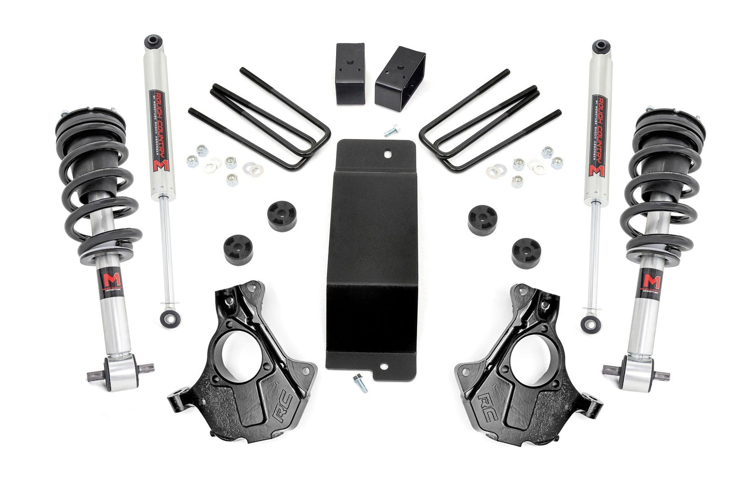 Rough Country 11940 3.5 Inch Lift Kit | Cast Steel LCA | M1 Strut | Chevy/GMC 1500 (07-13)