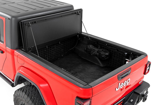 Rough Country 49620500 Hard Tri-Fold Flip Up Bed Cover | 5' Bed | Jeep Gladiator JT 4WD (2020-2025)