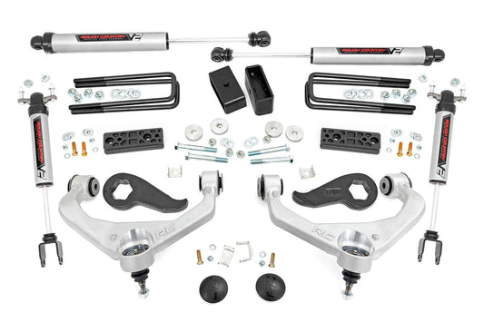 Rough Country 95670 3 Inch Lift Kit | UCAs | V2 | Chevy/GMC Sierra 3500 HD/Silverado 3500 HD (20-25)