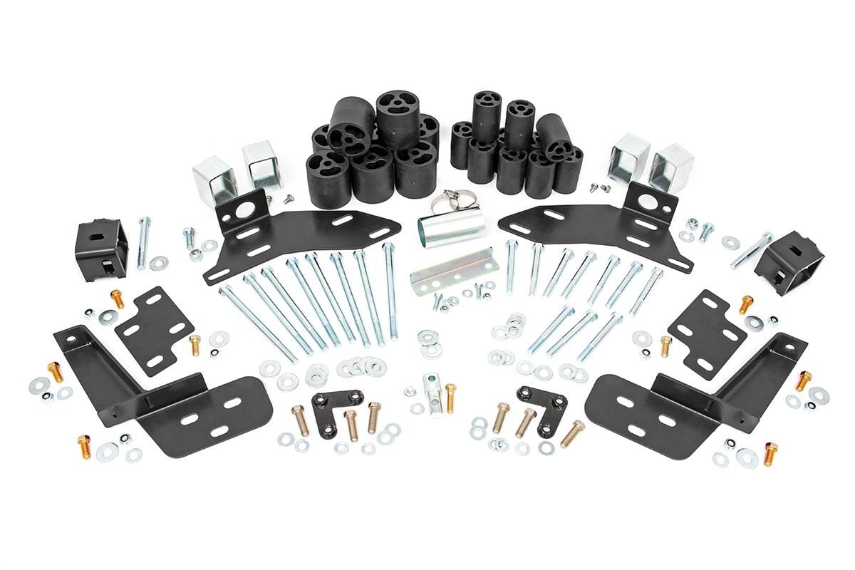 Rough Country RC704 Body Lift w/Bump Brckt | FR & RR | 3" | Chevy C1500/K1500 Truck (95-99)