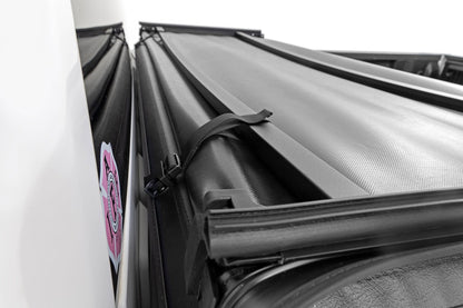 Rough Country 41214650A Soft Tri-Fold Bed Cover | 6'7" Bed | Chevy/GMC 1500/2500HD/3500HD (14-19 & Classic)