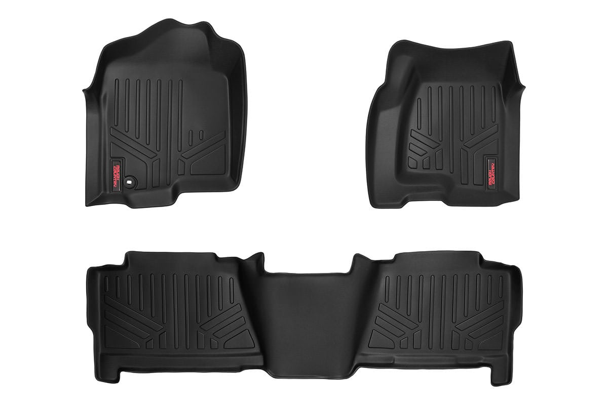 Rough Country M-29913 Floor Mats | FR & RR | Crew Cab | Chevy/GMC 1500 (99-06 & Classic)