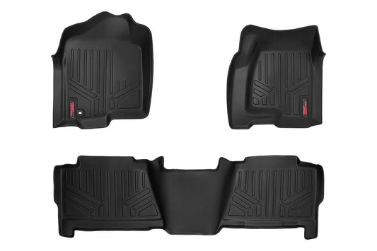 Rough Country M-29913 Floor Mats | FR & RR | Crew Cab | Chevy/GMC 1500 (99-06 & Classic)