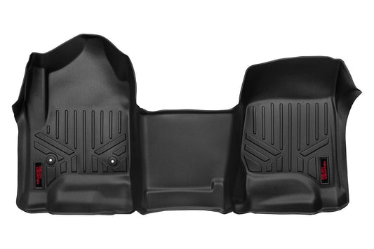 Rough Country M-2114 Floor Mats | FR | Over Hump | Chevy/GMC 1500/2500HD/3500HD (14-19 & Classic)
