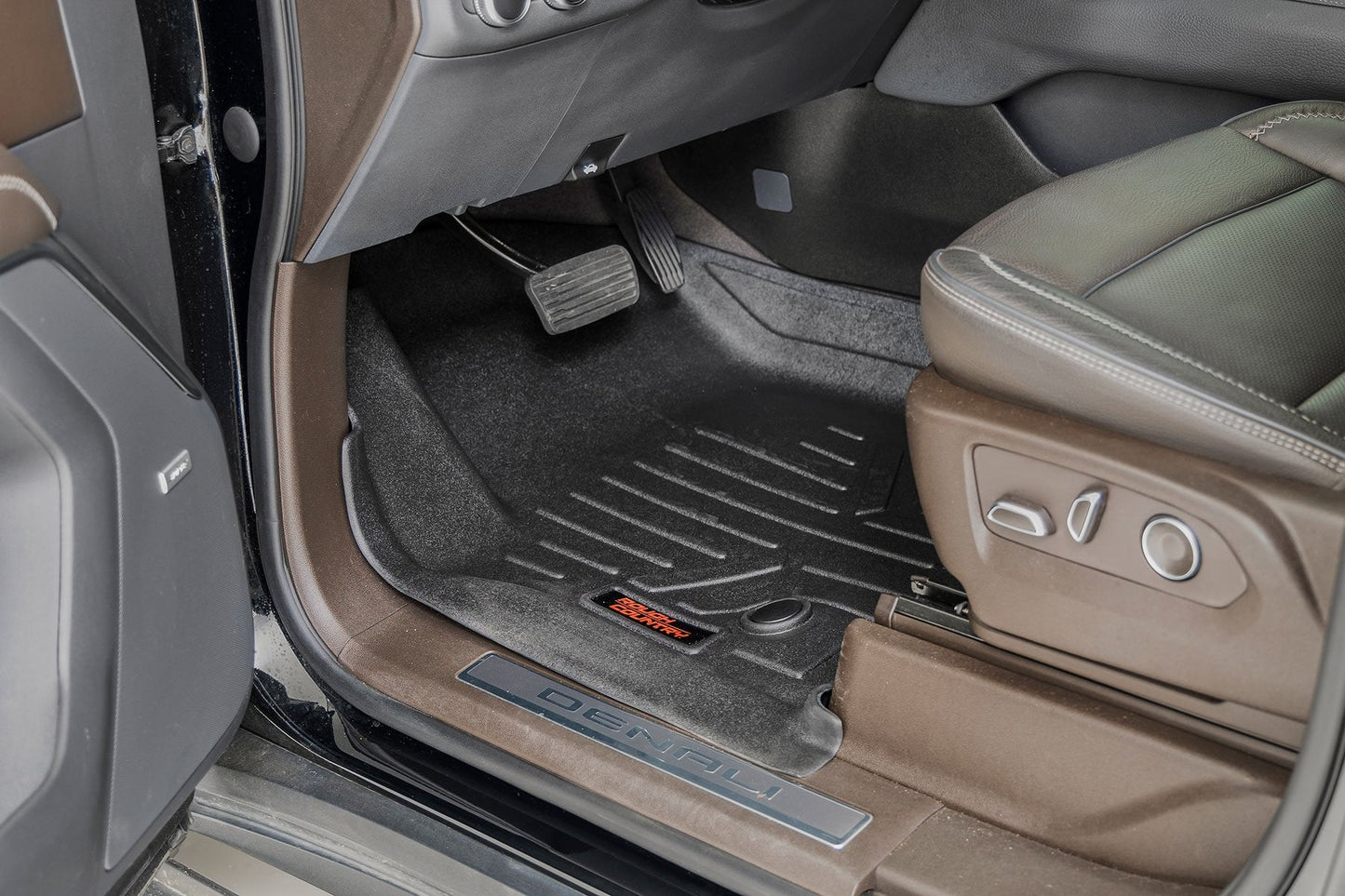 Rough Country M-21712 Floor Mats | FR & RR | FR/RR Bucket | Chevy/GMC Tahoe/Yukon 2WD/4WD (21-26)
