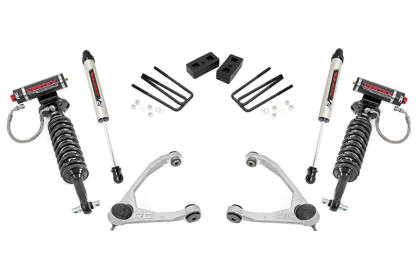 Rough Country 19857 3.5 Inch Lift Kit | Forged UCA | Cast Steel | Vertex/V2 | Chevy/GMC 1500 (07-13)