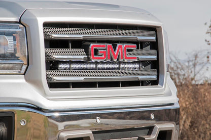 Rough Country 70625 LED Light Kit | Behind Grille Mount | 30" Chrome Single Row | Chevy/GMC 1500 (14-18 & Classic)