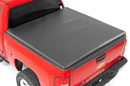 Rough Country 41207550A Soft Tri-Fold Bed Cover | 5'9" Bed | Chevy/GMC 1500 (07-13)