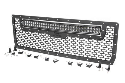 Rough Country 70190 Mesh Grille | 30" Dual Row LED | Black | GMC Sierra 1500 2WD/4WD (2014-2015)