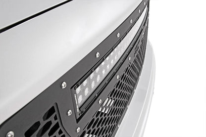 Rough Country 70190 Mesh Grille | 30" Dual Row LED | Black | GMC Sierra 1500 2WD/4WD (2014-2015)