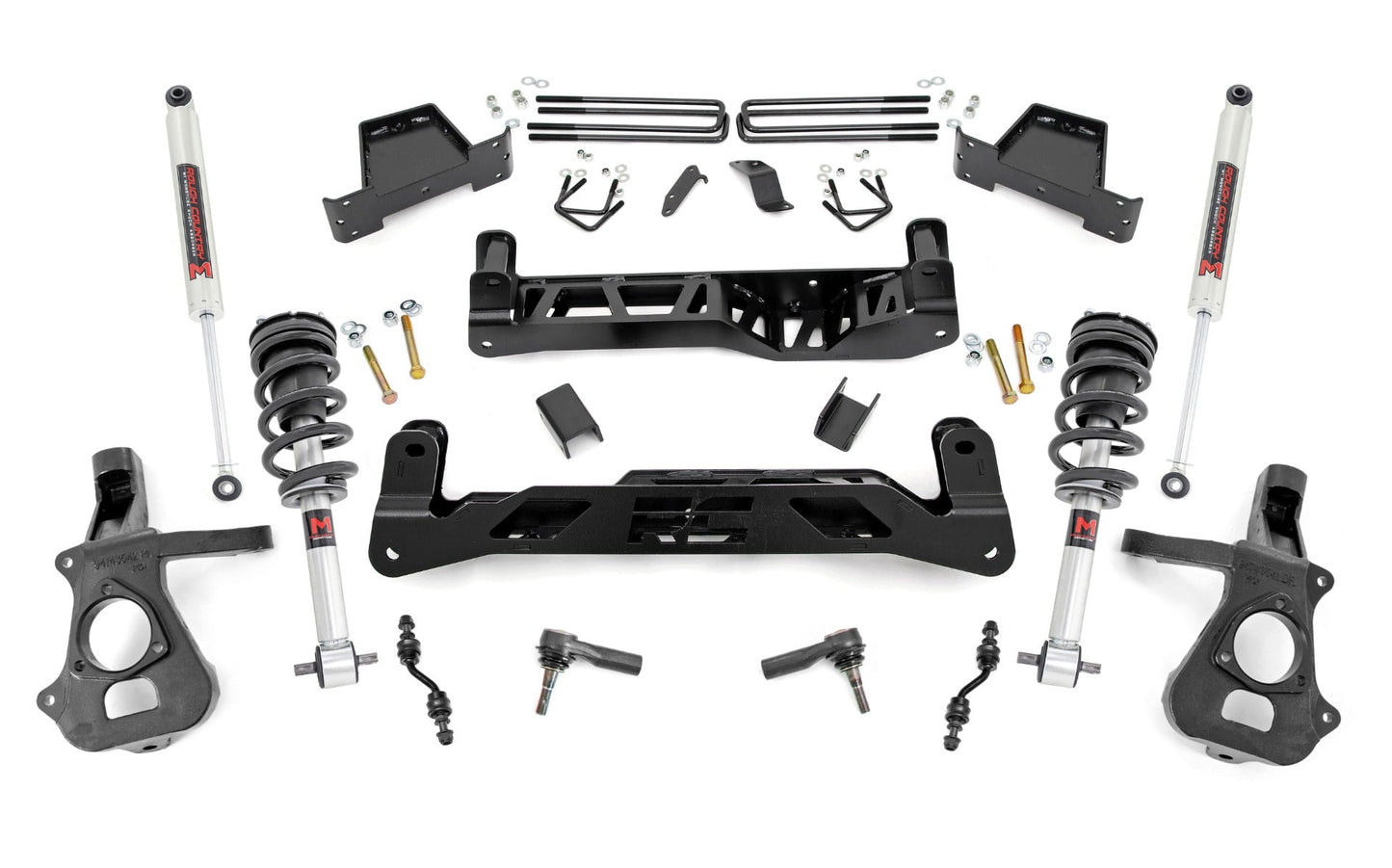 Rough Country 23740 7 Inch Lift Kit | Cast Steel | M1 Struts/M1 | Chevy/GMC 1500 (14-18 & Classic)