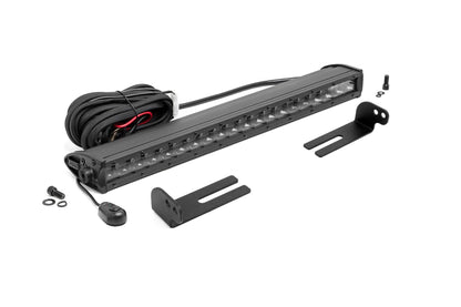 Rough Country 92006 LED Light Kit | Under Bed Mount | 20" Black Single Row | Honda Pioneer 1000/Pioneer 1000-6