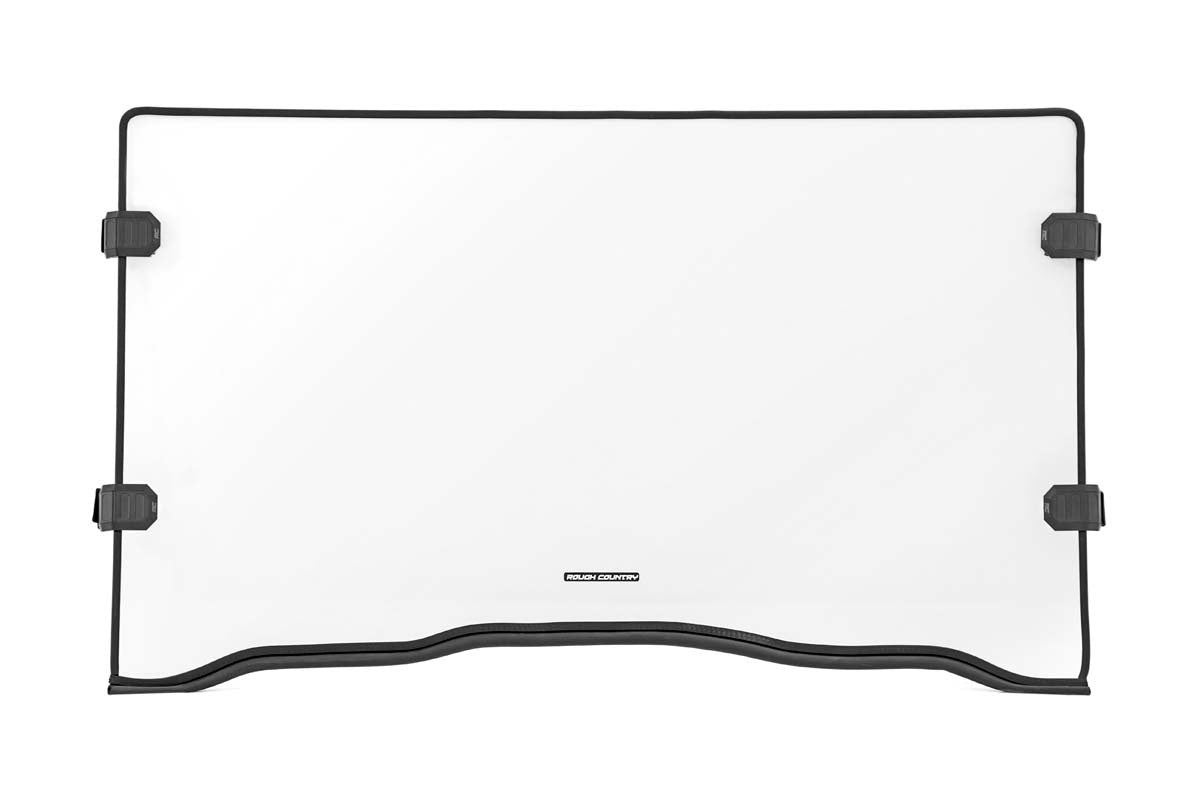 Rough Country 98162020 Full Windshield | Scratch Resistant | Honda Pioneer 1000