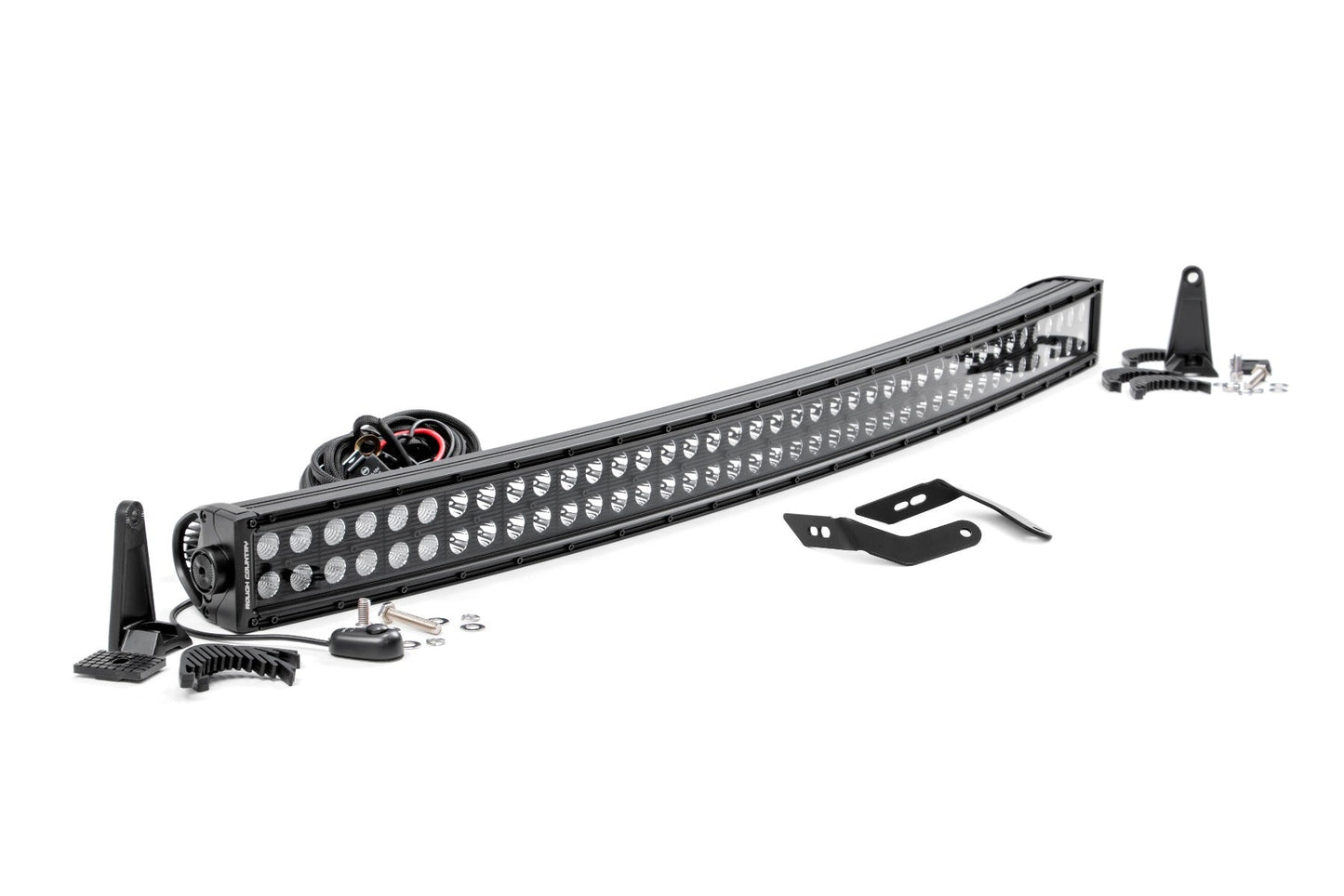 Rough Country 92046 LED Light Kit | Front Mount | 40" Black Dual Row | Honda Talon 1000