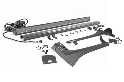 Rough Country 80069 LED Light Kit | Windshield | 50" Spectrum Dual Row | Jeep Gladiator JT/Wrangler JL (18-25)