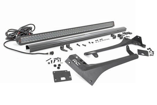 Rough Country 80069 LED Light Kit | Windshield | 50" Spectrum Dual Row | Jeep Gladiator JT/Wrangler JL (18-25)