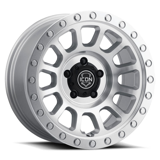 ICON Alloys 8018909060SM ICON ALLOYS HULSE SILVER MACH - 18 X 9 / 6 X 5.5  / 25MM / 6" BS