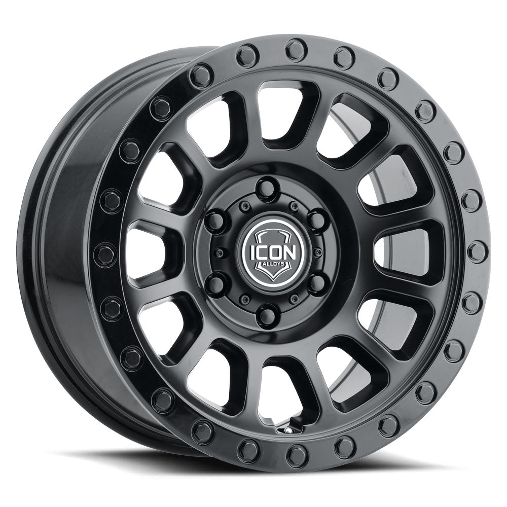 ICON Alloys 8018908055DB ICON ALLOYS HULSE DBL BLACK - 18 X 9 / 8 X 6.5 / 12MM / 5.5" BS