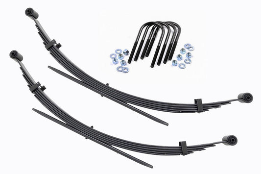 Rough Country 8036Kit Rear 56 Inch Leaf Springs | 2" Lift | Pair | Chevy/GMC C20/K20 C25/K25 Truck 4WD (77-87)