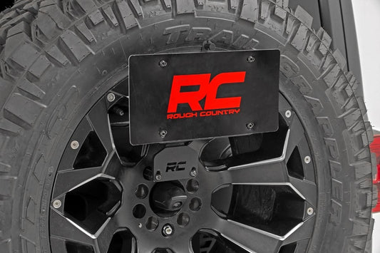 Rough Country 10541 License Plate Relocation Bracket | Jeep Wrangler JK/Wrangler Unlimited  (07-18)