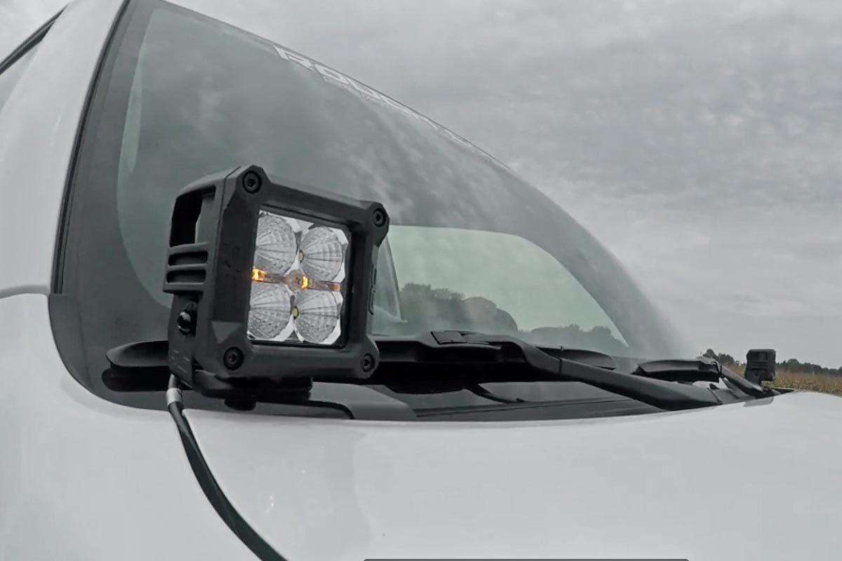 Rough Country 70796 LED Light Kit | Ditch Mount | 2" Black Spot Pair | Toyota 4Runner (10-24)