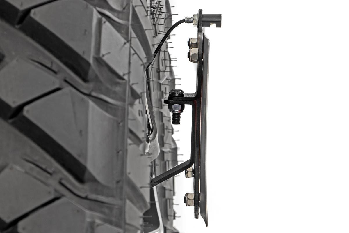 Rough Country 10541 License Plate Relocation Bracket | Jeep Wrangler JK/Wrangler Unlimited  (07-18)