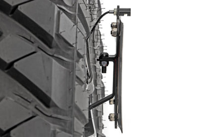 Rough Country 10541 License Plate Relocation Bracket | Jeep Wrangler JK/Wrangler Unlimited  (07-18)