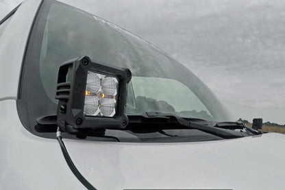 Rough Country 70793 LED Light Kit | Ditch Mount | 3" Chrome Wide Angle Pair