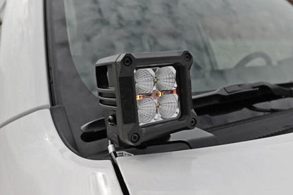 Rough Country 70796 LED Light Kit | Ditch Mount | 2" Black Spot Pair | Toyota 4Runner (10-24)
