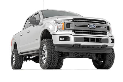 Rough Country 70809 LED Light Kit | Grille Mount | 10" Chrome Slimline Pair | Ford F-150 (18-20)