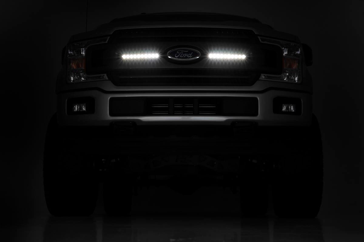 Rough Country 70410ABL 10 Inch Black Series LED Light Bar | Slim Line| Pair