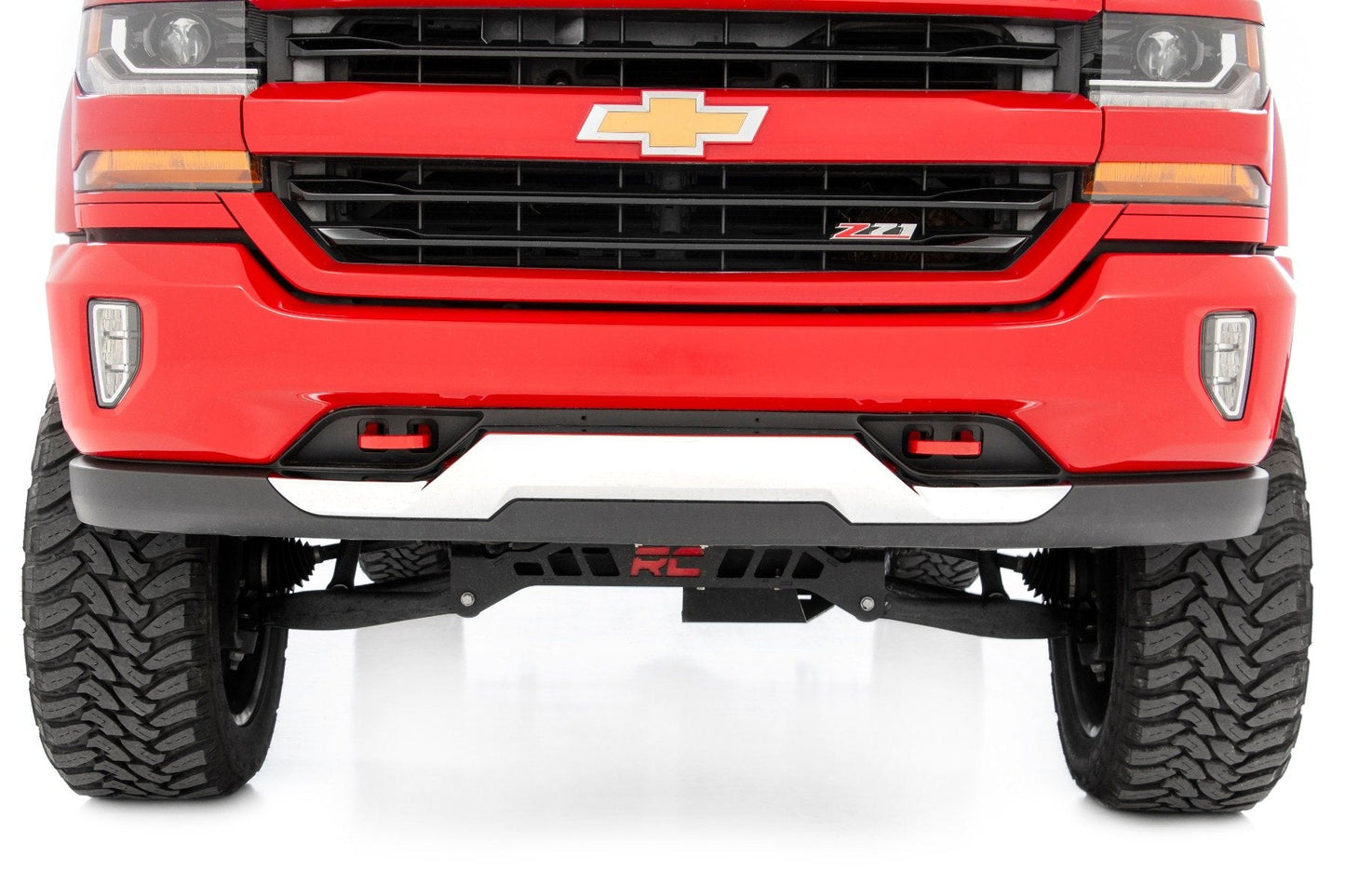 Rough Country RS134 Tow Hooks | Forged | Red | Chevy Silverado 1500 2WD/4WD (2014-2018 & Classic)