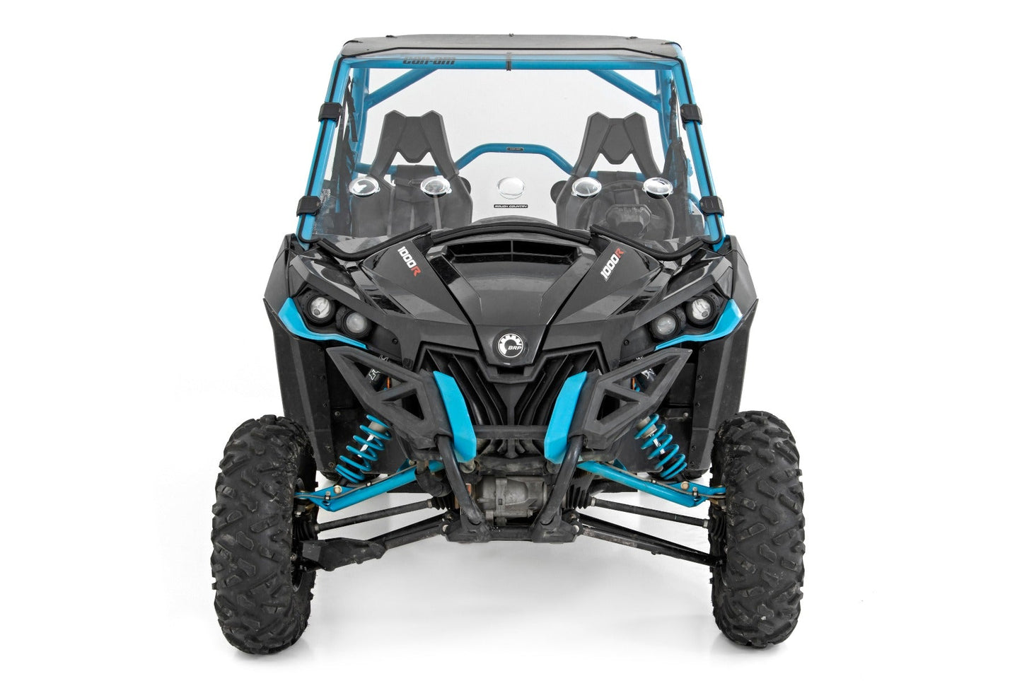 Rough Country 98231830 Vented Full Windshield | Scratch Resistant | Can-Am Maverick 1000R X