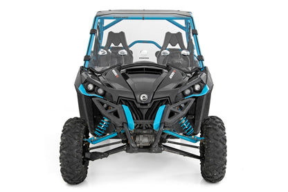 Rough Country 98231830 Vented Full Windshield | Scratch Resistant | Can-Am Maverick 1000R X