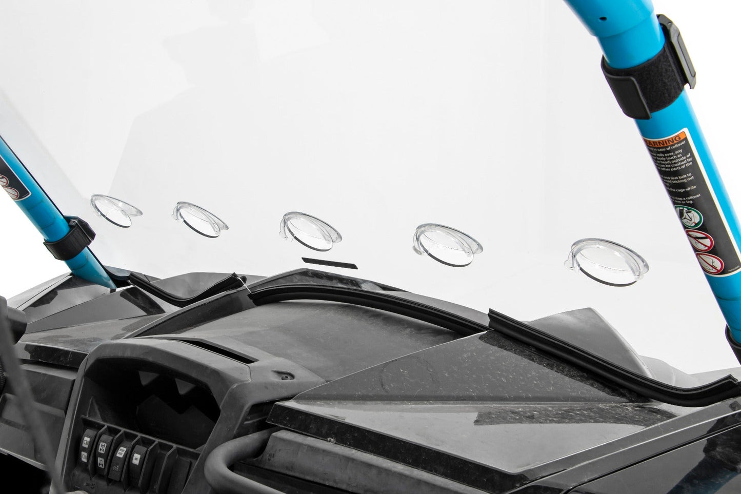 Rough Country 98231830 Vented Full Windshield | Scratch Resistant | Can-Am Maverick 1000R X