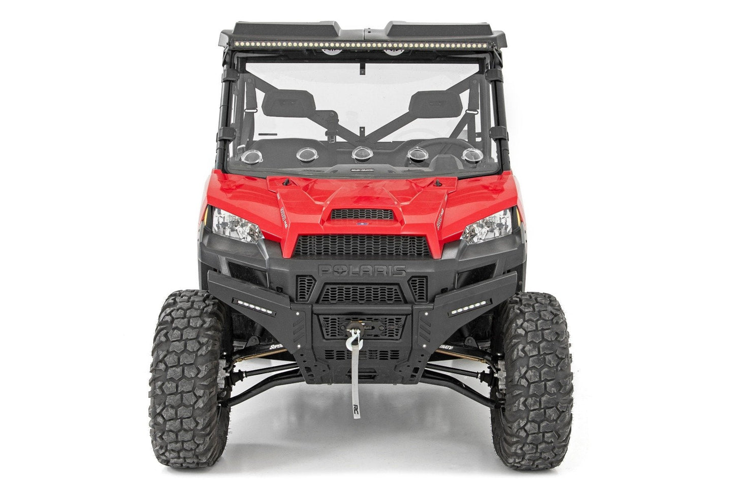 Rough Country 98232010 Vented Full Windshield | Scratch Resistant | Polaris Ranger 1000/Ranger XP 900/1000