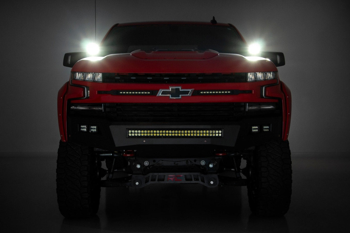 Rough Country 80841 LED Light Kit | Ditch Mount | 2" Spectrum Pair | Spot | Chevy Silverado 1500 (19-26)