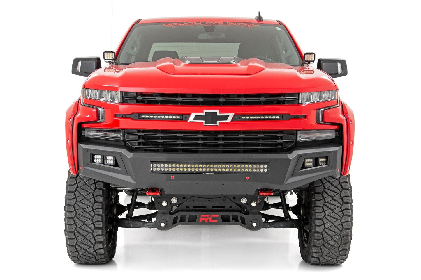 Rough Country 80841 LED Light Kit | Ditch Mount | 2" Spectrum Pair | Spot | Chevy Silverado 1500 (19-26)
