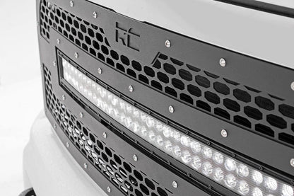 Rough Country 70152 Mesh Grille | 30" Dual Row LED | Black | Ram 2500/3500 2WD/4WD (2013-2018)