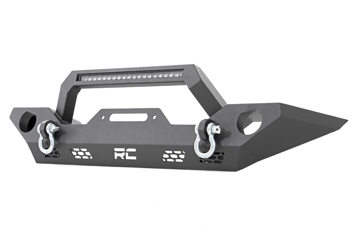 Rough Country 10596 Front Bumper | Sport | OE Fog | Jeep Gladiator JT/Wrangler JK & JL/Wrangler Unlimited 4WD
