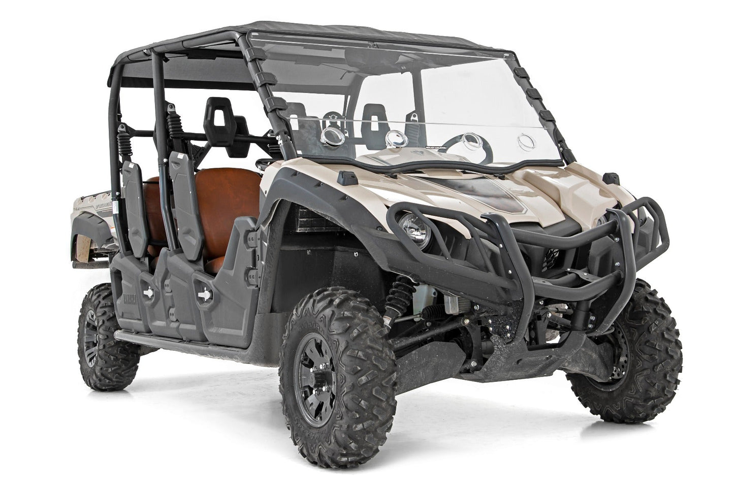 Rough Country 98242040 Vented Full Windshield | Scratch Resistant | Yamaha Viking 700