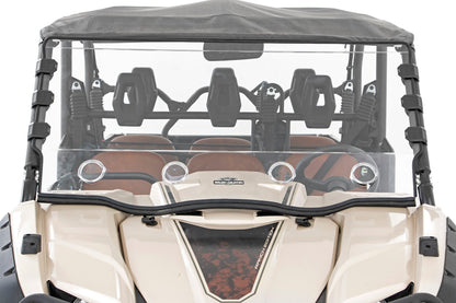 Rough Country 98242040 Vented Full Windshield | Scratch Resistant | Yamaha Viking 700