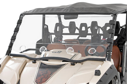 Rough Country 98242040 Vented Full Windshield | Scratch Resistant | Yamaha Viking 700